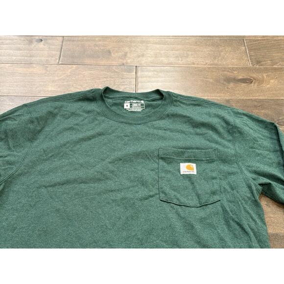Carhartt Mens Green Loose Fit Long Sleeve Crew Neck Size M MEDIUM K126 G55 - Picture 4 of 8